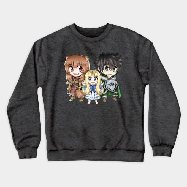 Shield Hero Crewneck Sweatshirt by Yunuyei's Store